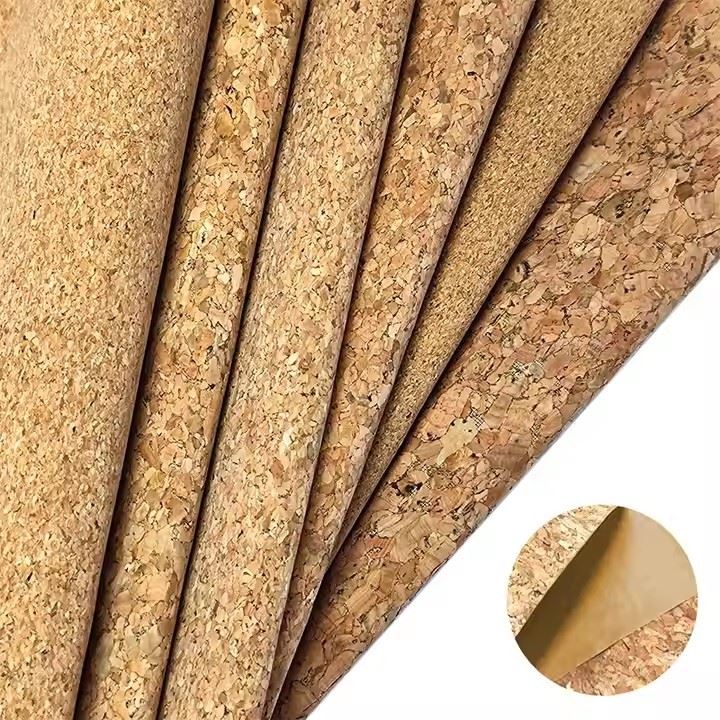 Solid Color Cork Leather Faux Leather Synthetic Leather Fabric
